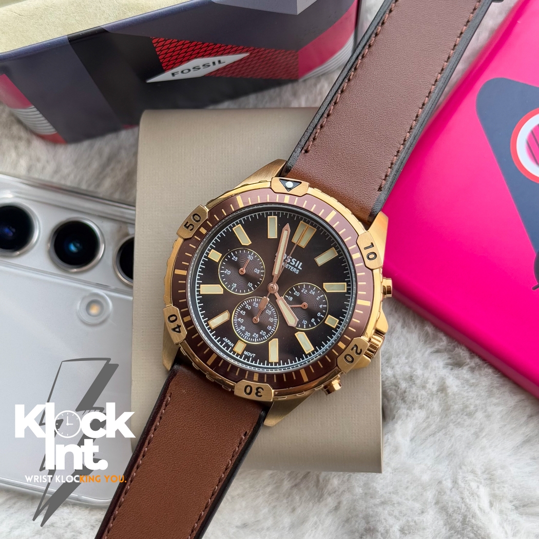 Fossil Golden Chronograph | Authentic Brown_img_4