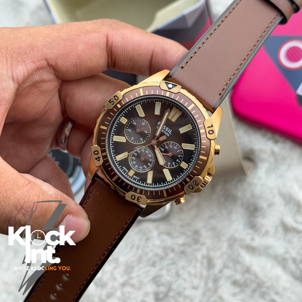 Fossil Golden Chronograph | Authentic Brown_img_7