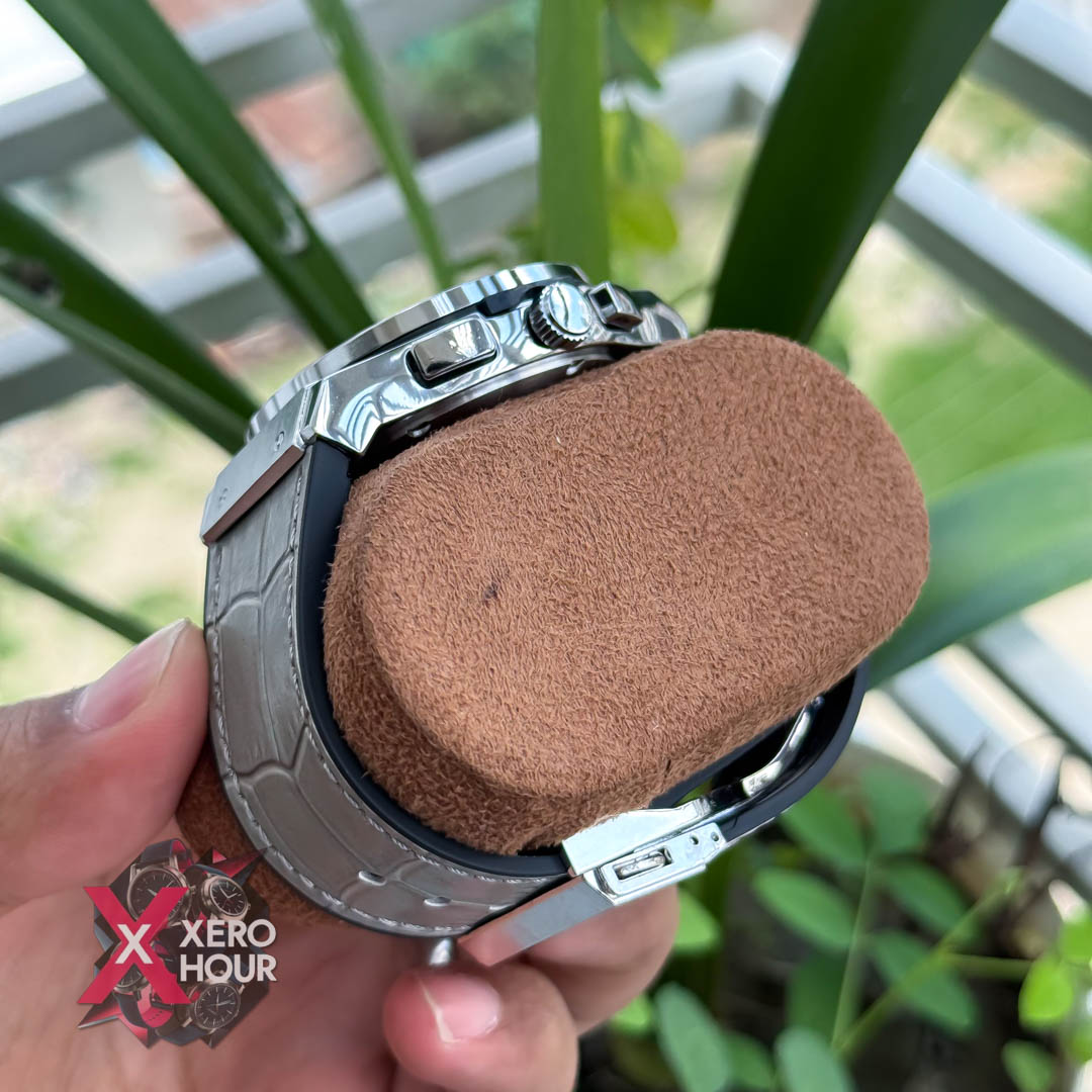 Hublot Classic Fusion Watches Chronograph Crocodile leather Grey_img_5