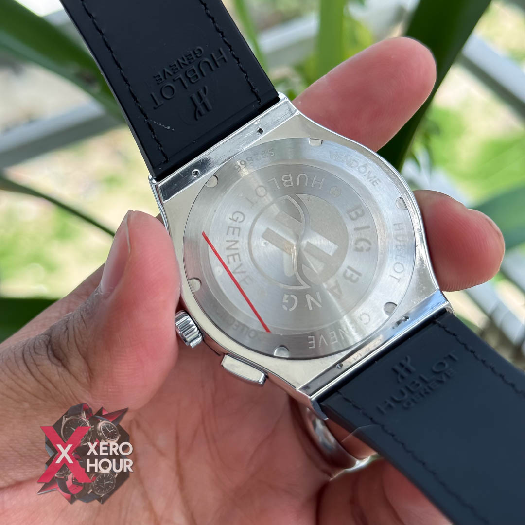 Hublot Classic Fusion Watches Chronograph | Crocodila Balck belt grey-silverdial_img_5