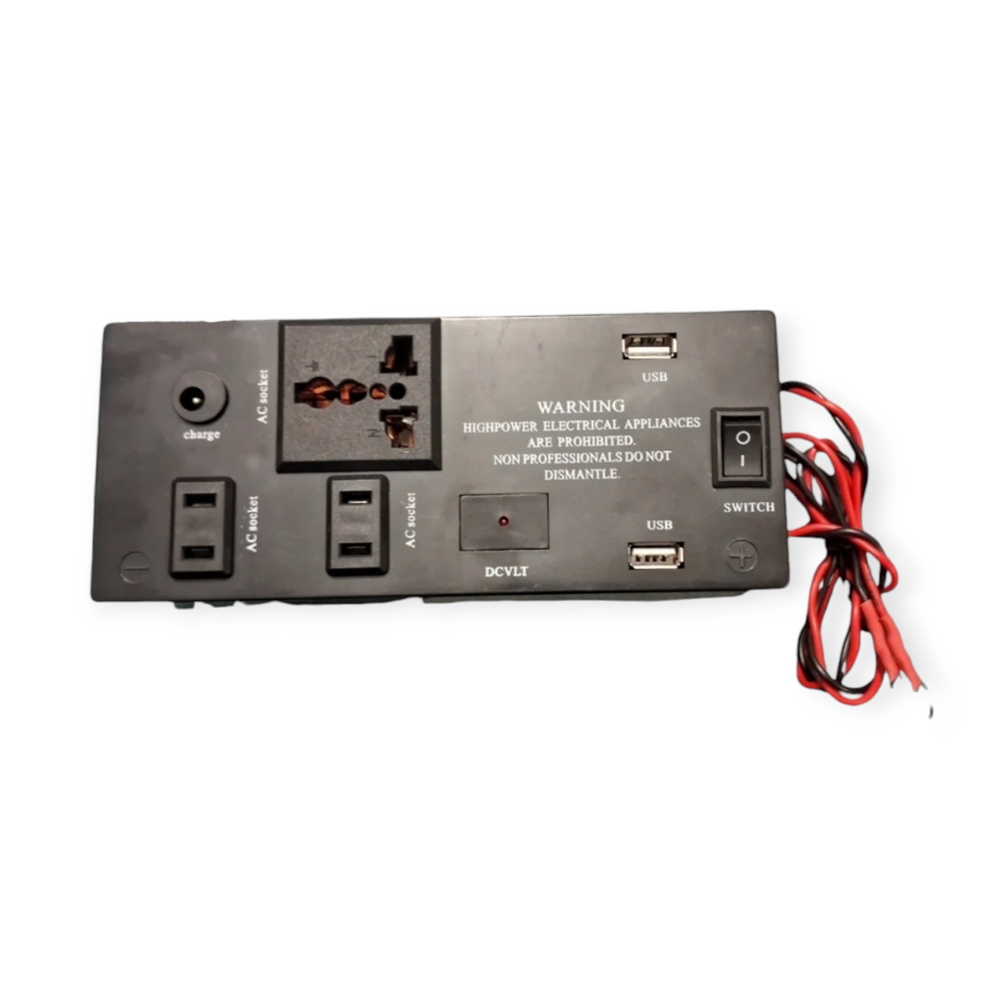 Mini Power Inverter 100W | DC 12V to AC 220V | 3 AC Outlets & Dual USB | Portable Car & Solar Inverter