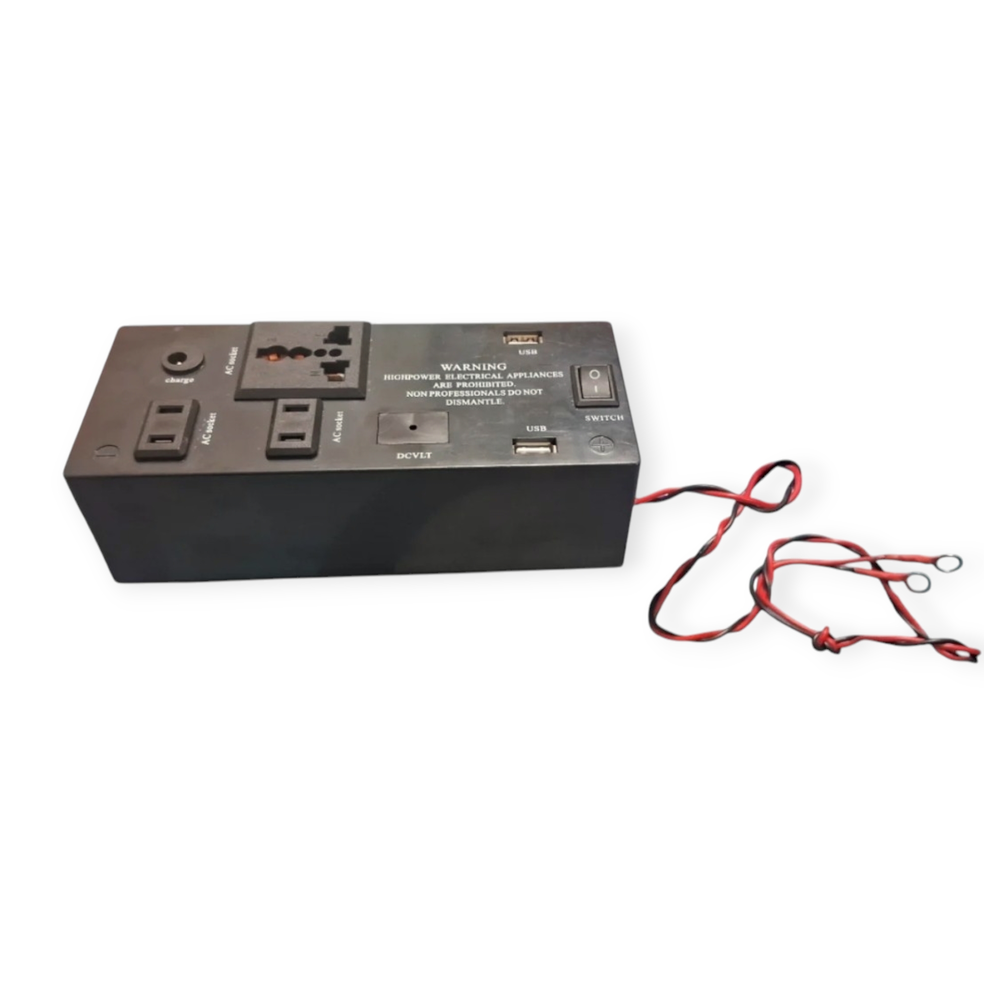 Mini Power Inverter 100W | DC 12V to AC 220V | 3 AC Outlets & Dual USB | Portable Car & Solar Inverter_img_1