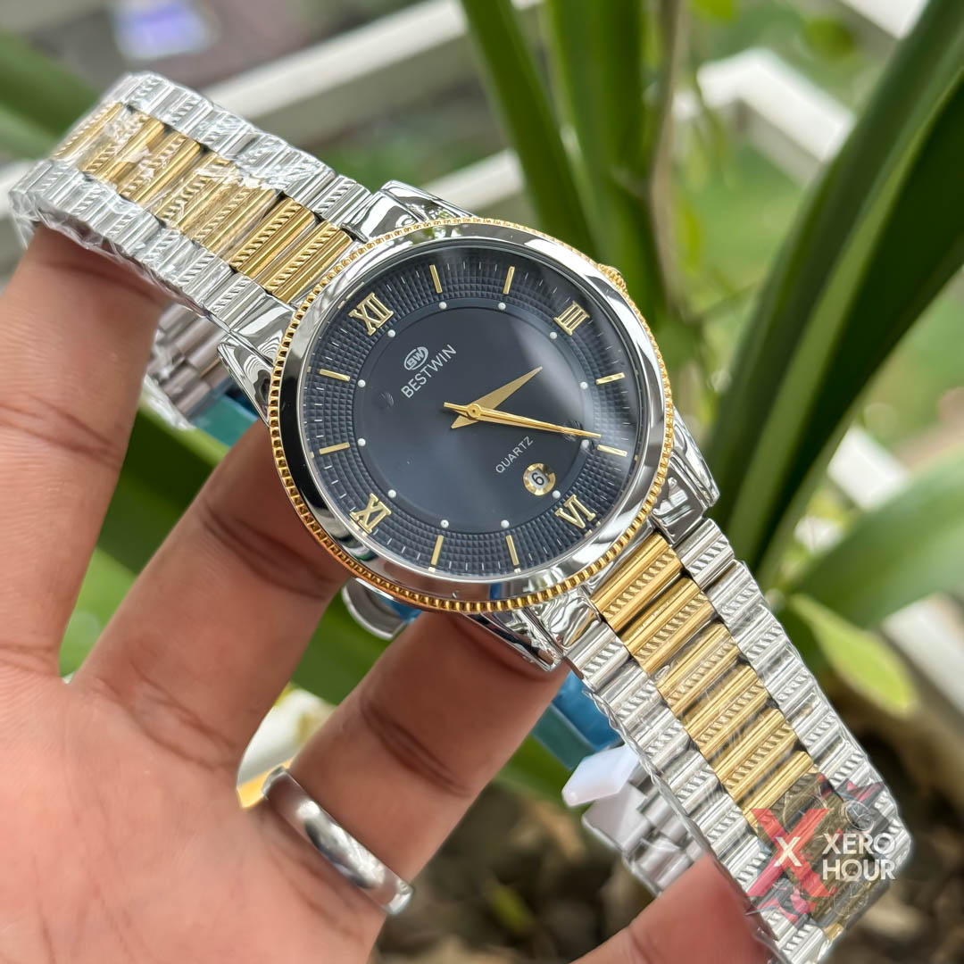 Bestwin BW232 || Formal Watch || Dual Tone Blue Dial_img_1