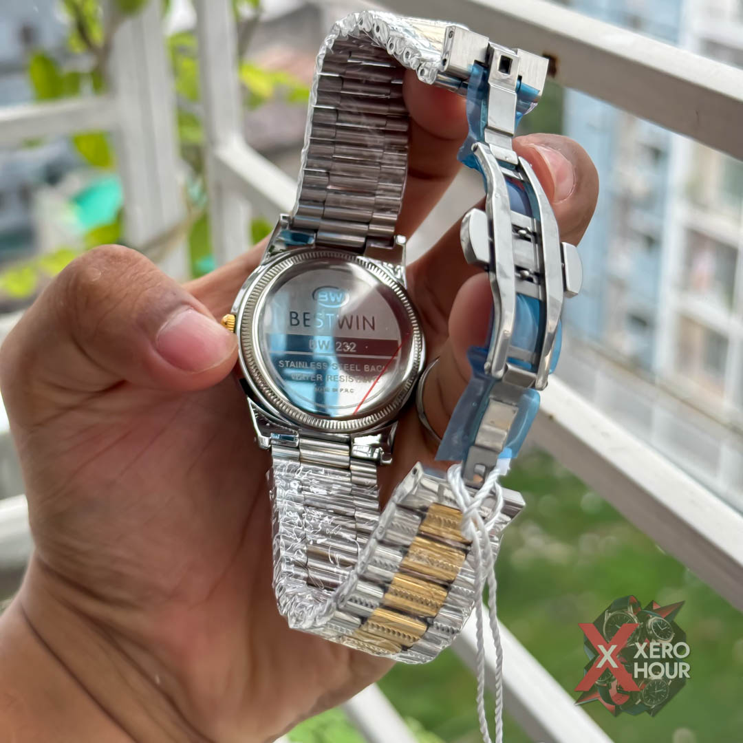 Bestwin BW232 || Formal Watch || Dual Tone Blue Dial_img_2