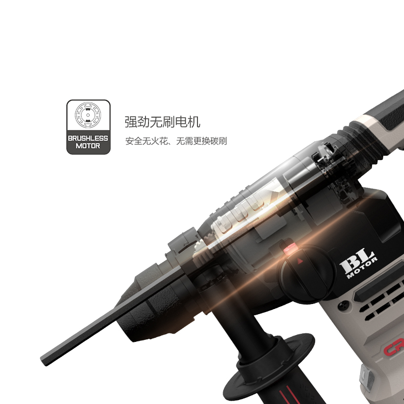 CROWN,CT28001HX,20V Professional Cordless Brushless Rotary Hammer with battery & Charger, 4.0Ah, 20mm; CT28001HX-4 BMC_img_4