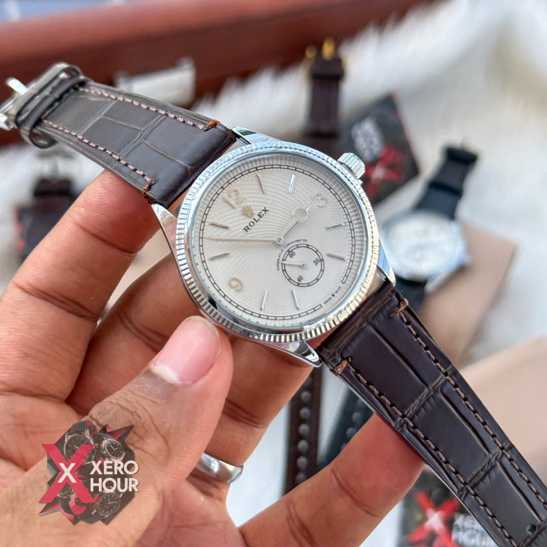 Rolex 1908 Classic Series | Brown blet silver white dial_img_1