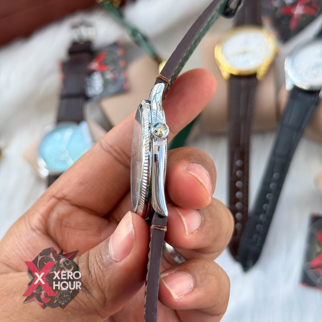 Rolex 1908 Classic Series | Brown blet silver white dial_img_2