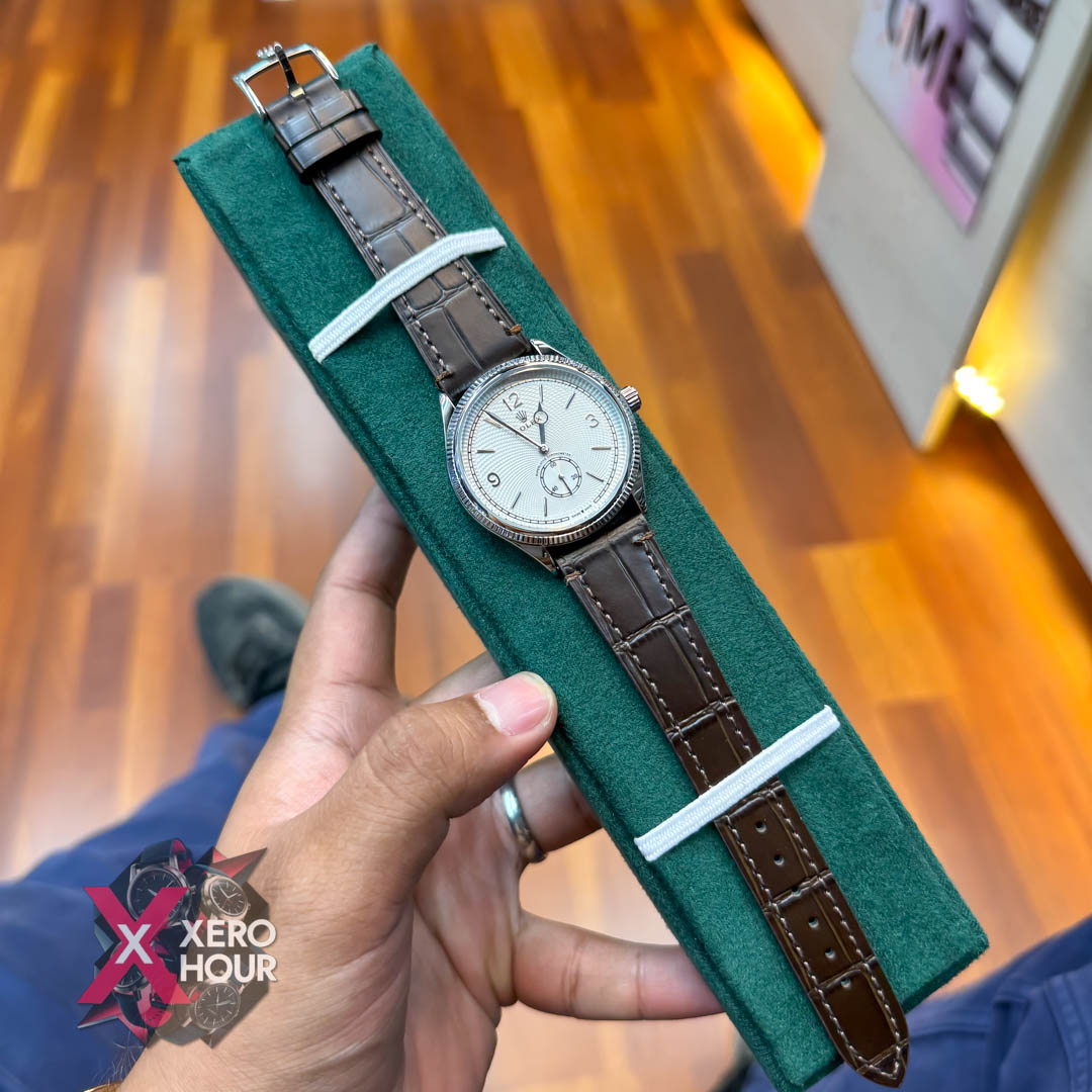 Rolex 1908 Classic Series | Brown blet silver white dial_img_3