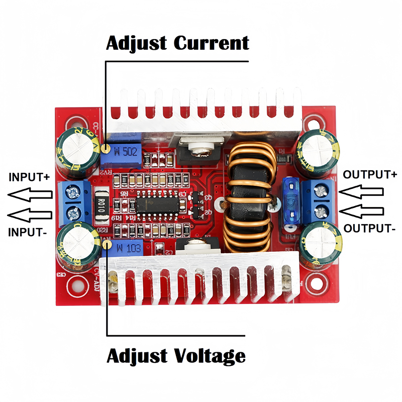 DC 400W 15A Step-Up Boost Converter Module | 8.5V–50V to 10V–60V Adjustable Power Supply | Constant Current LED Driver Charger_img_2