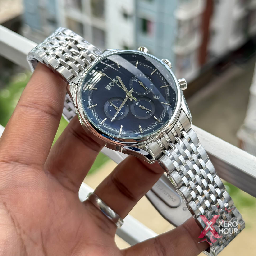 Hugo Boss Chronograph |Single Tone Blue dial_img_1