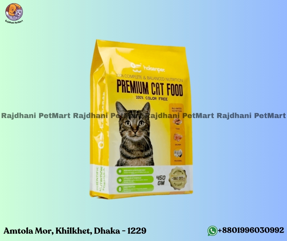 Haisenpet Premium Adult Cat Food Tuna, Salmon & Mackerel 450gm