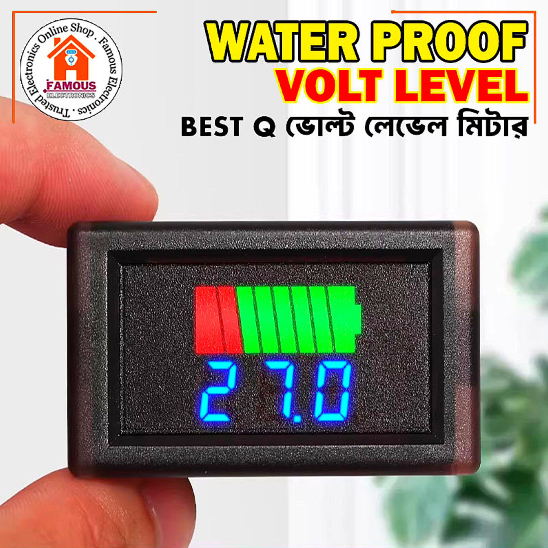 DC 12V-72V Waterproof Battery Volt Level Indicator_img_1