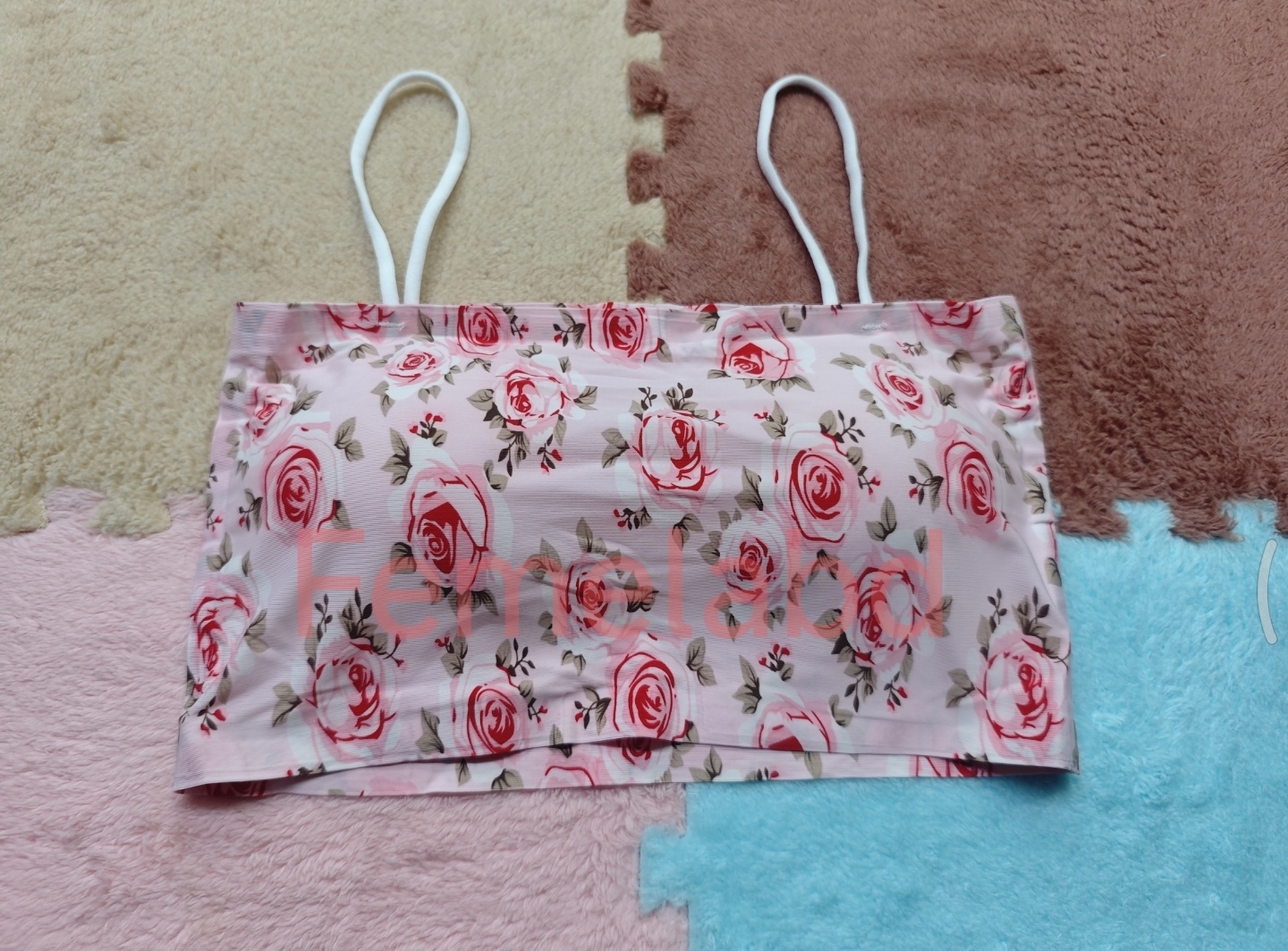 Ice Silk printed Crop Tops For Women Soft No Wire One-Piece Brassiere Seamless Beauty Bra Summer Wrap Chest Female Lingberries Bandeau Top_img_6