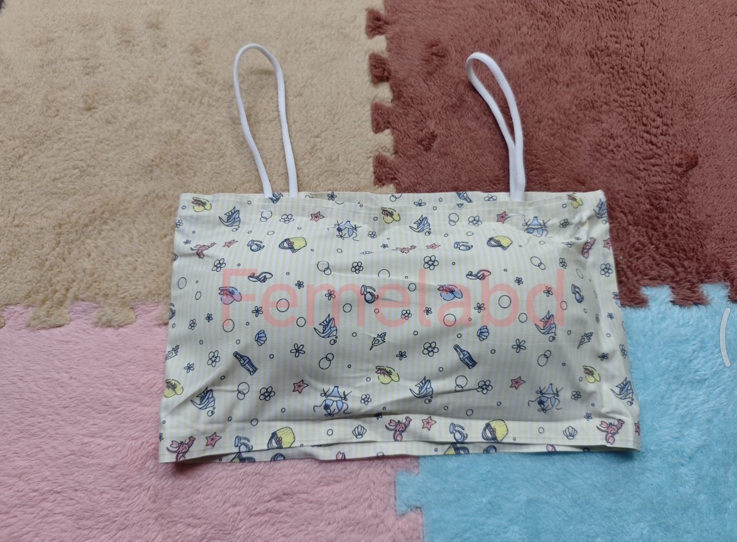 Ice Silk printed Crop Tops For Women Soft No Wire One-Piece Brassiere Seamless Beauty Bra Summer Wrap Chest Female Lingberries Bandeau Top_img_10