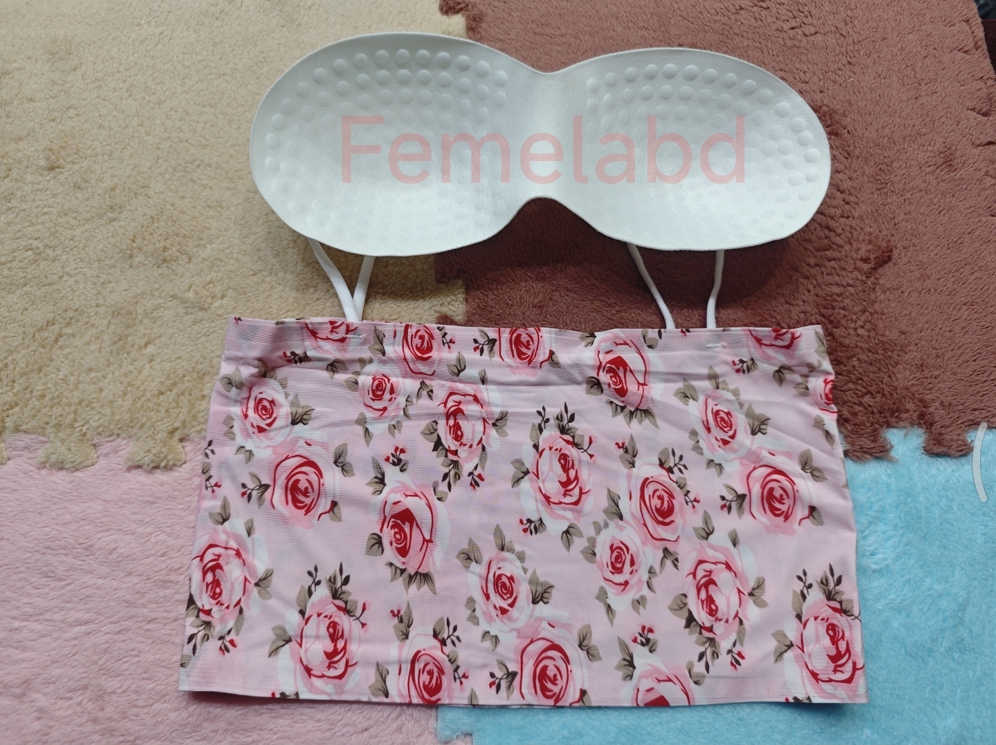 Ice Silk printed Crop Tops For Women Soft No Wire One-Piece Brassiere Seamless Beauty Bra Summer Wrap Chest Female Lingberries Bandeau Top_img_12