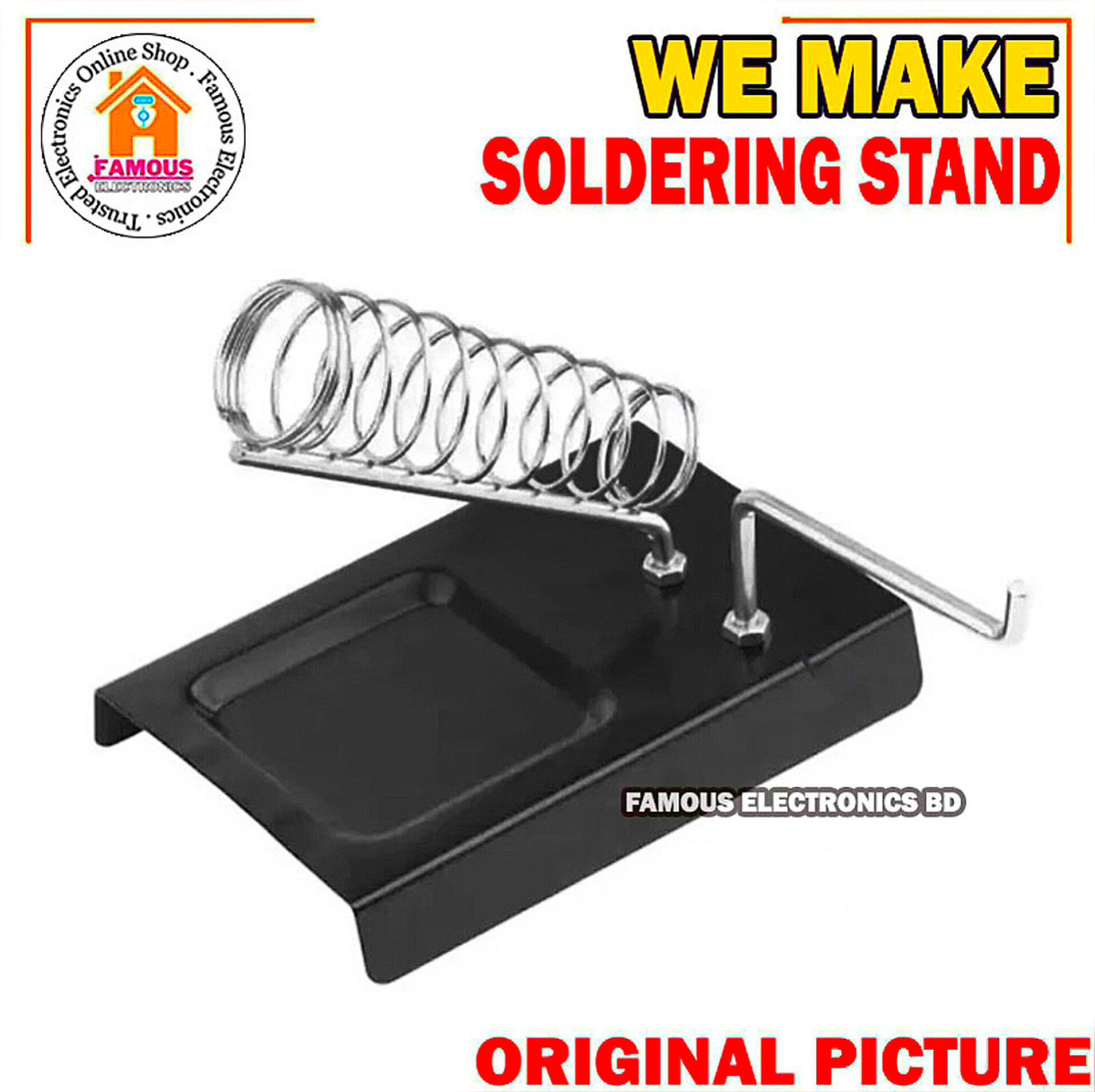 Soldering Iron Metal Stand- Square