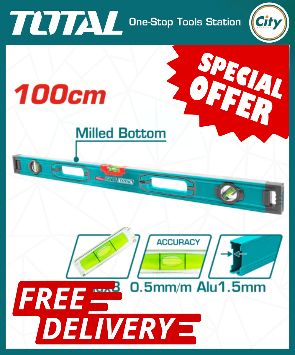 ৪০ ইঞ্চি হেভি স্প্রিট লেভেল ম্যাগনেট ছাড়া TOTAL TOOLS