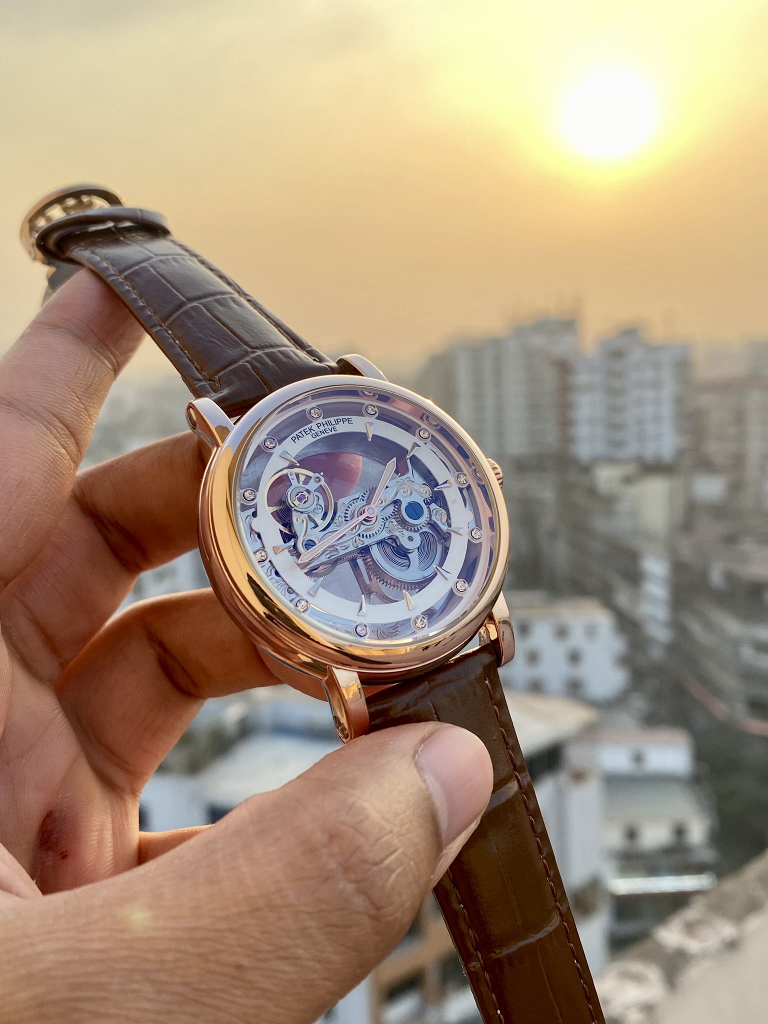 Patek Philippe Skeleton Dial Watch – Mastercopy_img_2