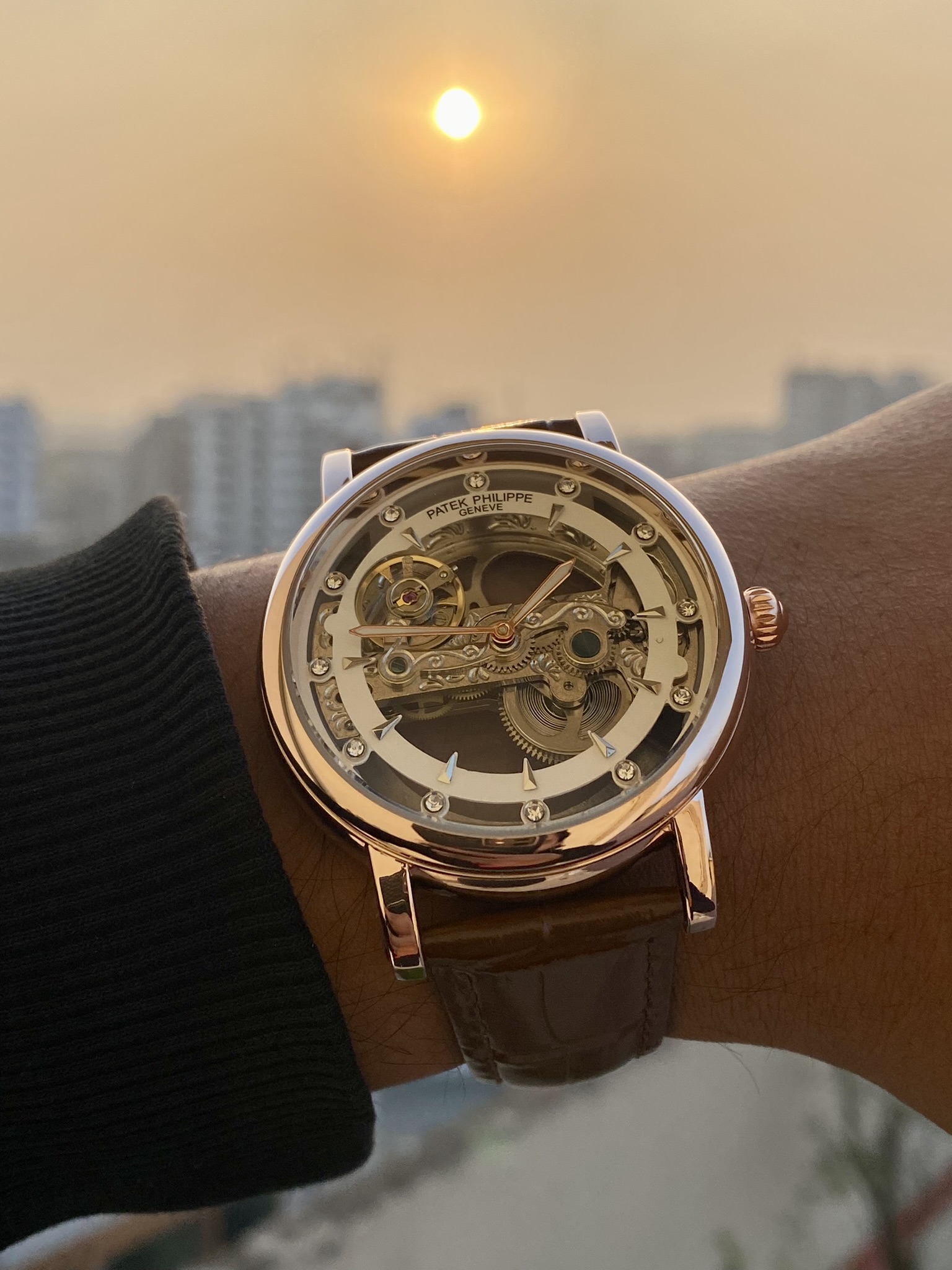 Patek Philippe Skeleton Dial Watch – Mastercopy_img_1