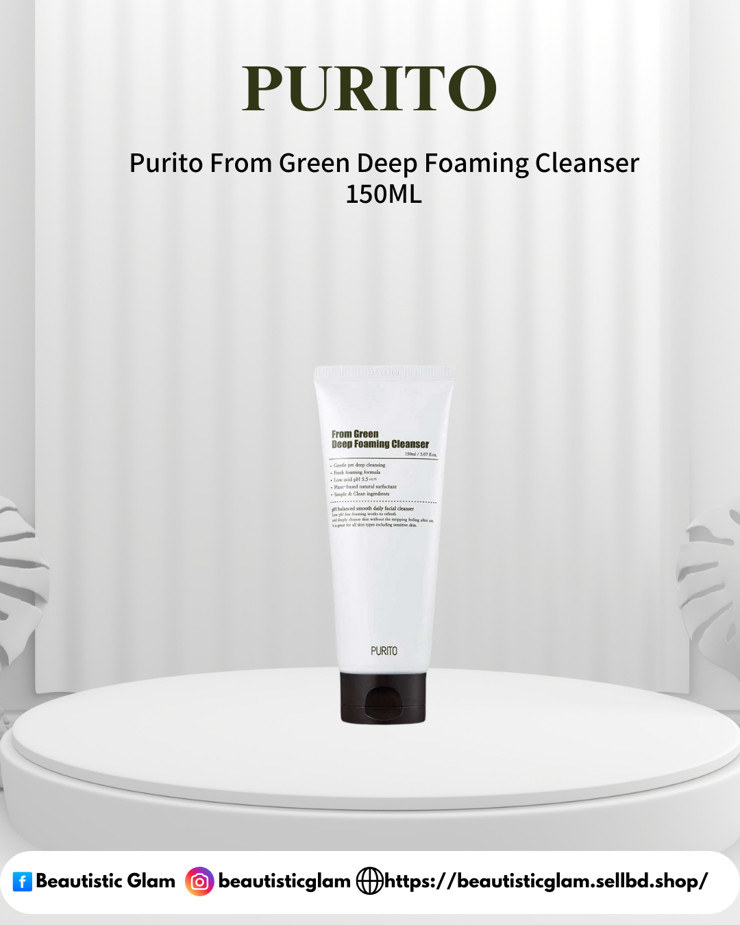 Purito From Green Deep Foaming Cleanser 150ML