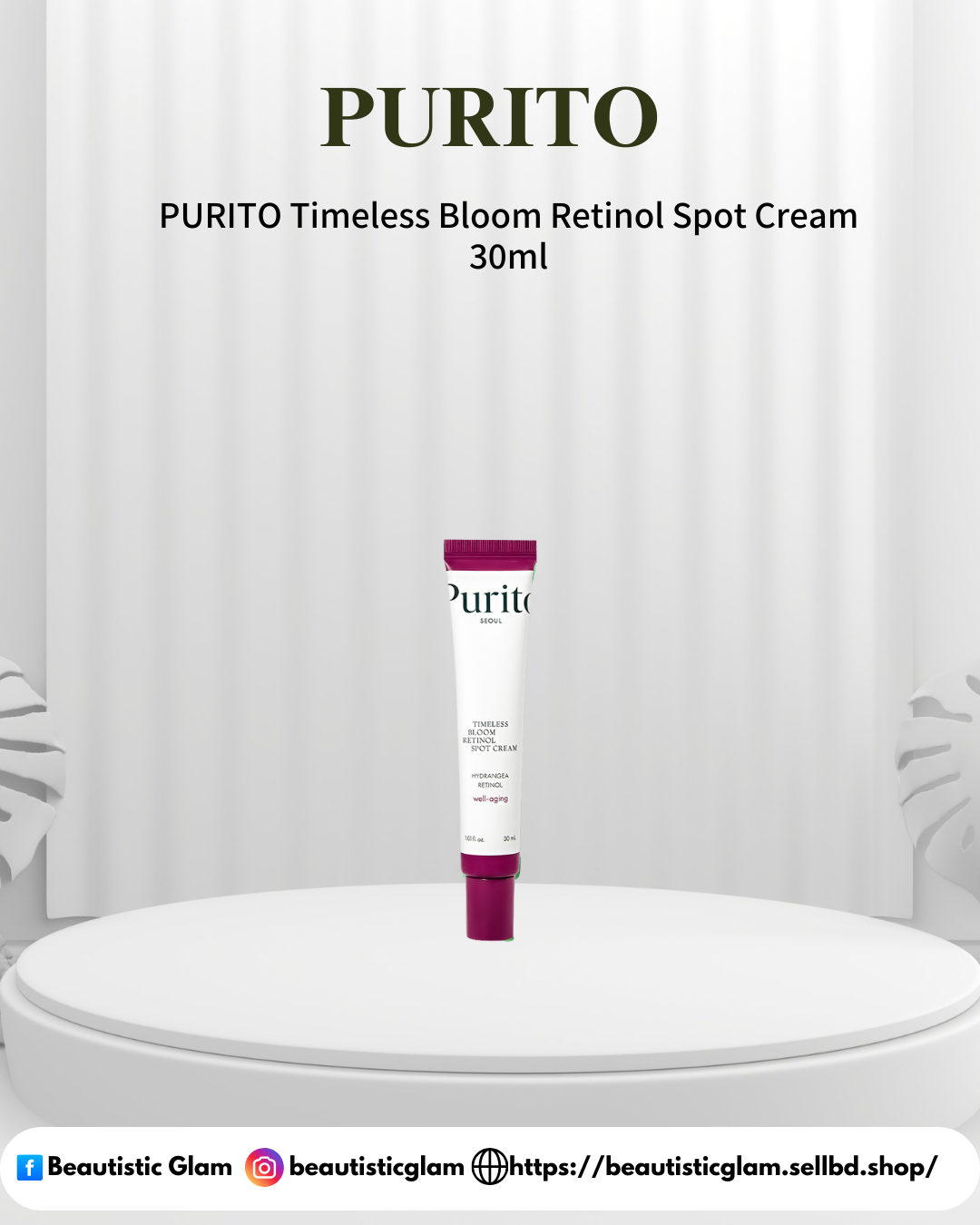 PURITO Timeless Bloom Retinol Spot Cream 30ml
