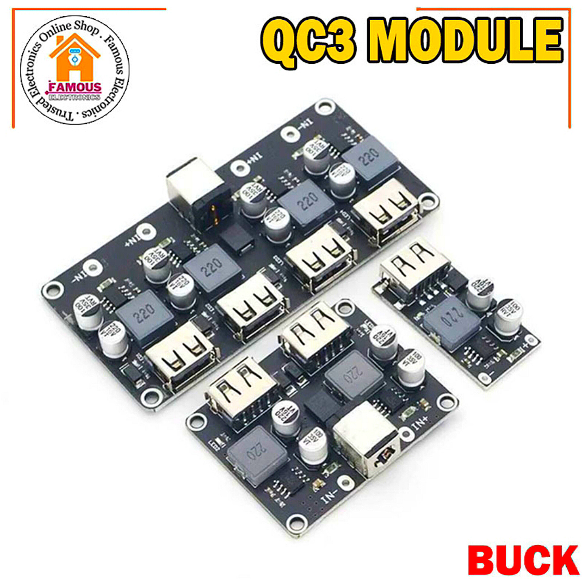 USB 2Channel QC3.0 QC2.0 DC-DC Buck Converter Charging Step Down Module 6-32V 9V 12V 24V to Fast Quick Charger Circuit Board 5V,_img_7