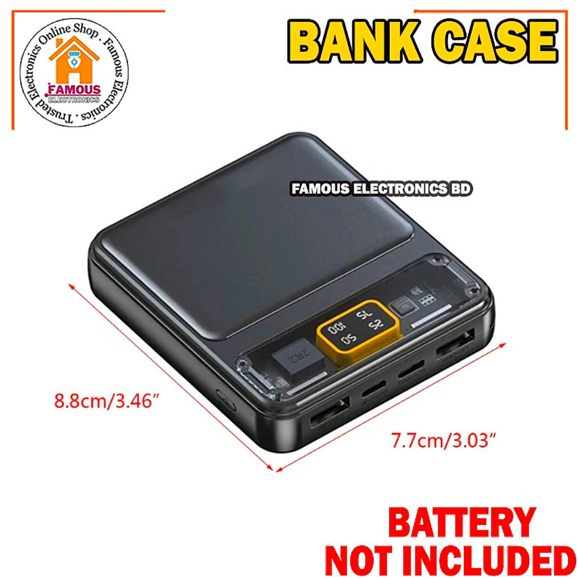 3*18650 Battery Holder Dual USB Power Bank Battery Box Mobile Phone Charger DIY Shell Case Charging Storage Case For SmartPhones_img_3
