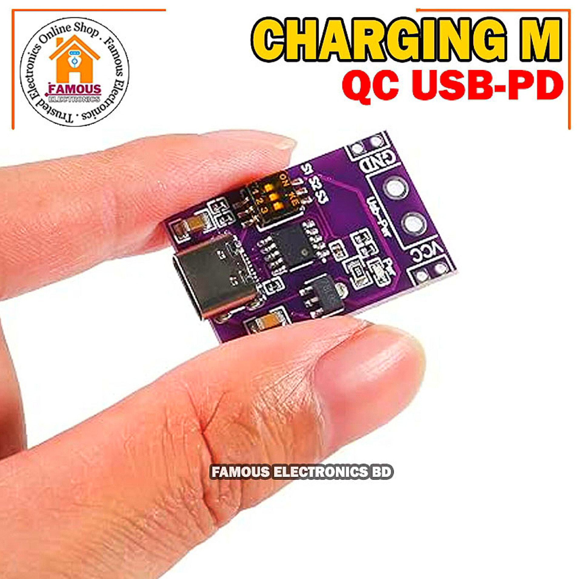 Type-C QC AFC PD2.0 PD3.0 To DC Spoof Scam Fast Charge Trigger Polling Detector USB-PD Notebook Power Supply Change Board Module_img_2
