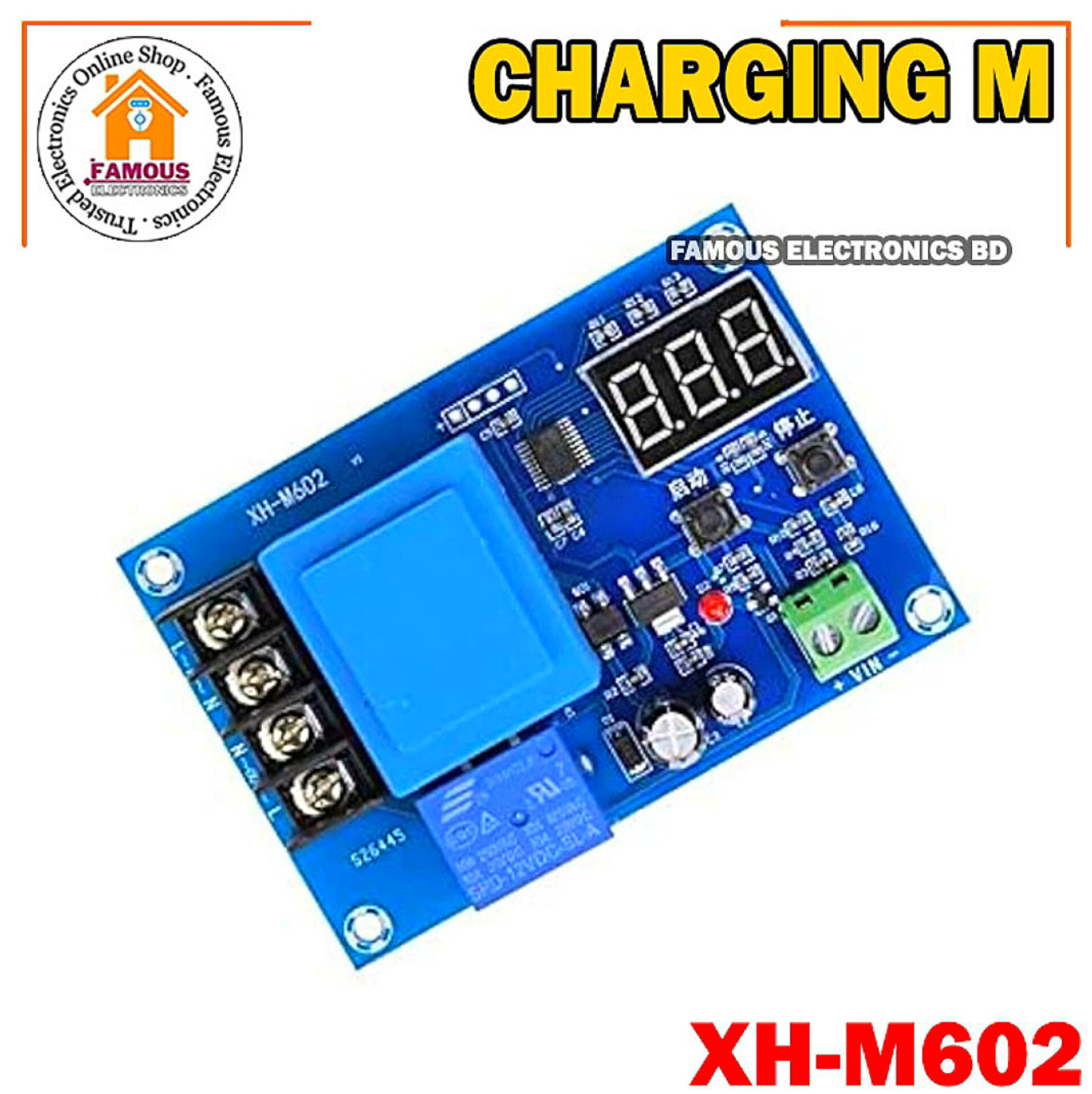 XH-M602 Digital Control Charging Control Module AC220V Lithium Li-ion Storage Charger Control Switch Protection Board_img_1