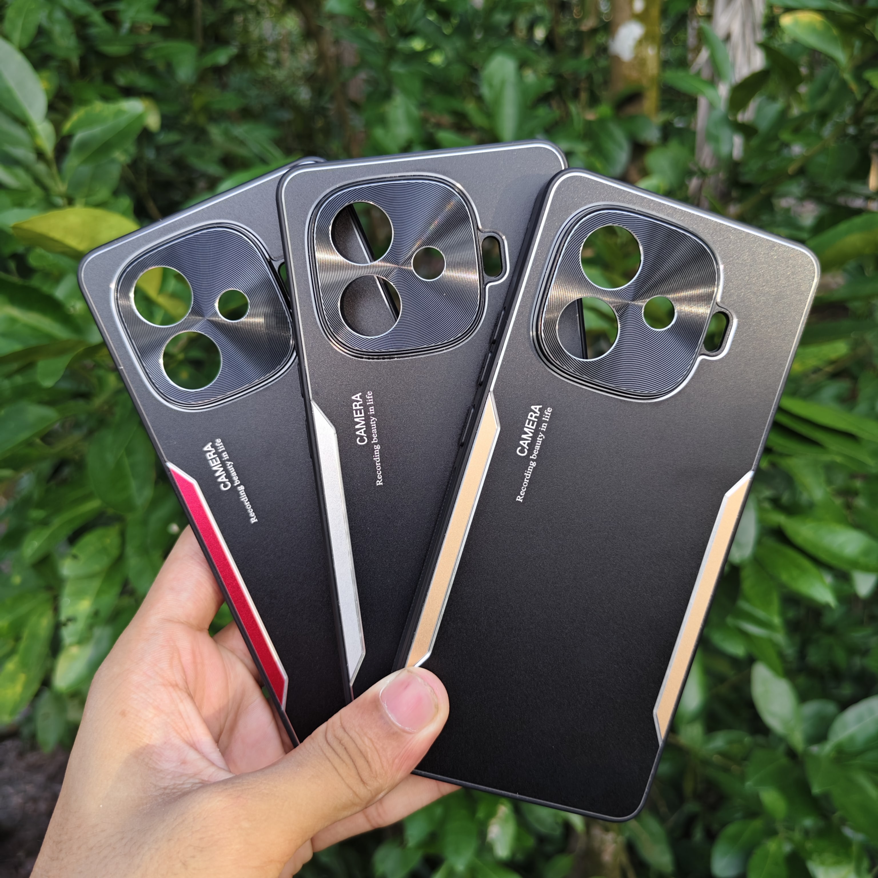 IQOO Z9Turbo metal lens full cover anti-fall silicone frosted hard shell protective cover_img_0