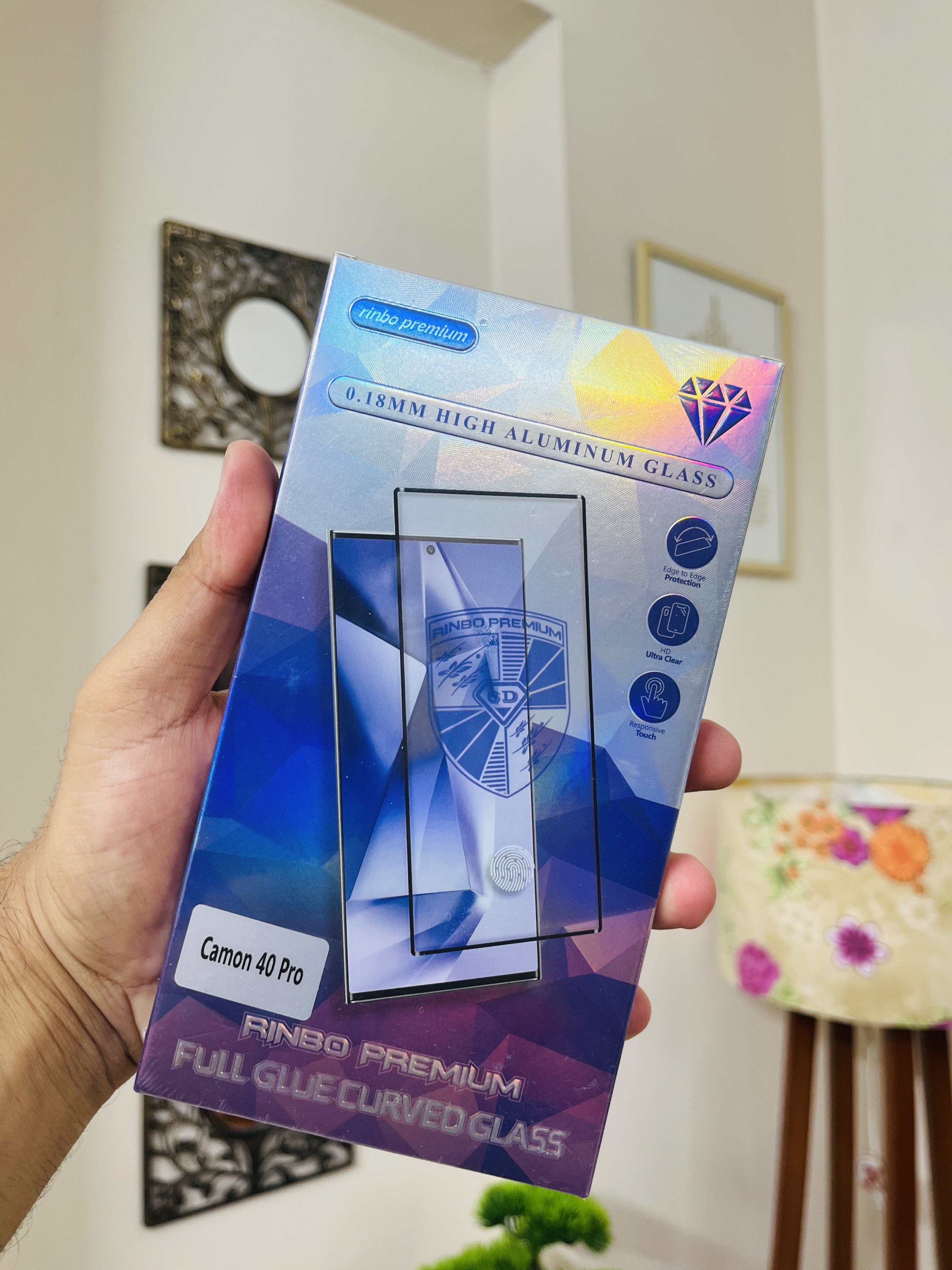 Tecno Camon 40 Pro Screen Protector Full Glue_img_1