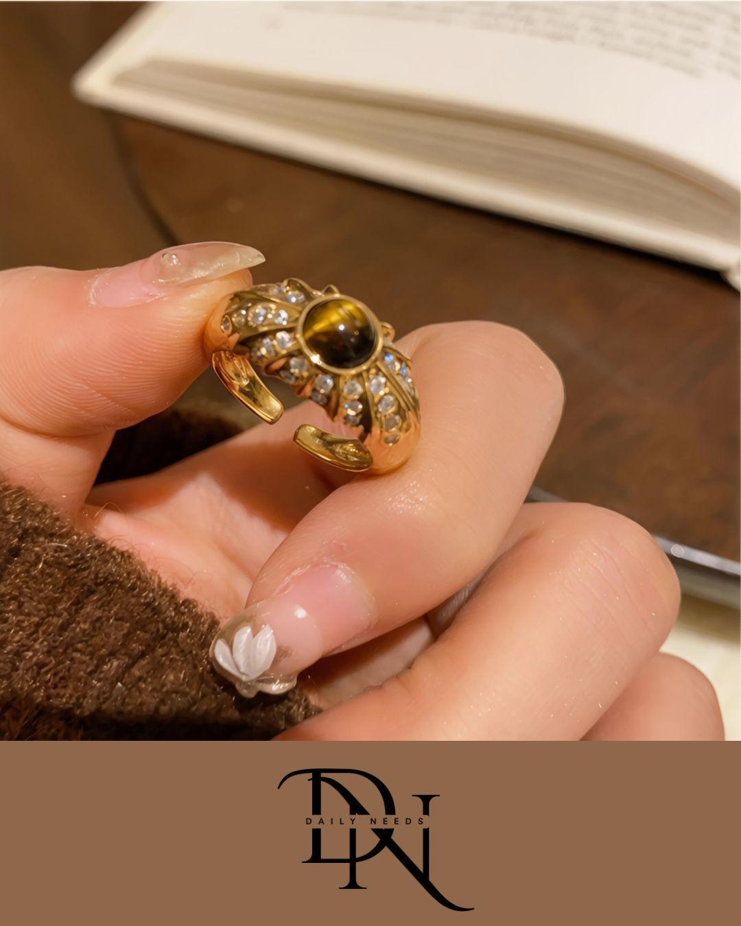 Golden Tiger Eye Ring