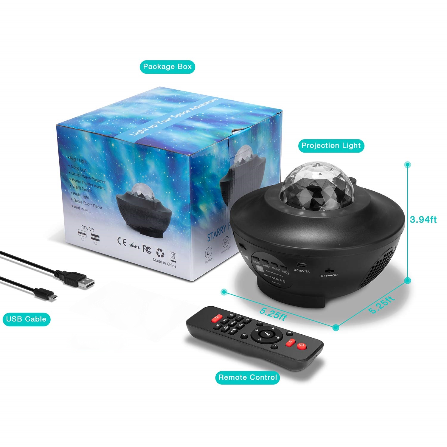 Galaxy Starry Sky LED Projector_img_3