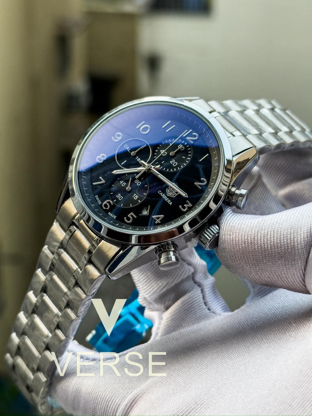 Tag Chain Number Digits black Dial