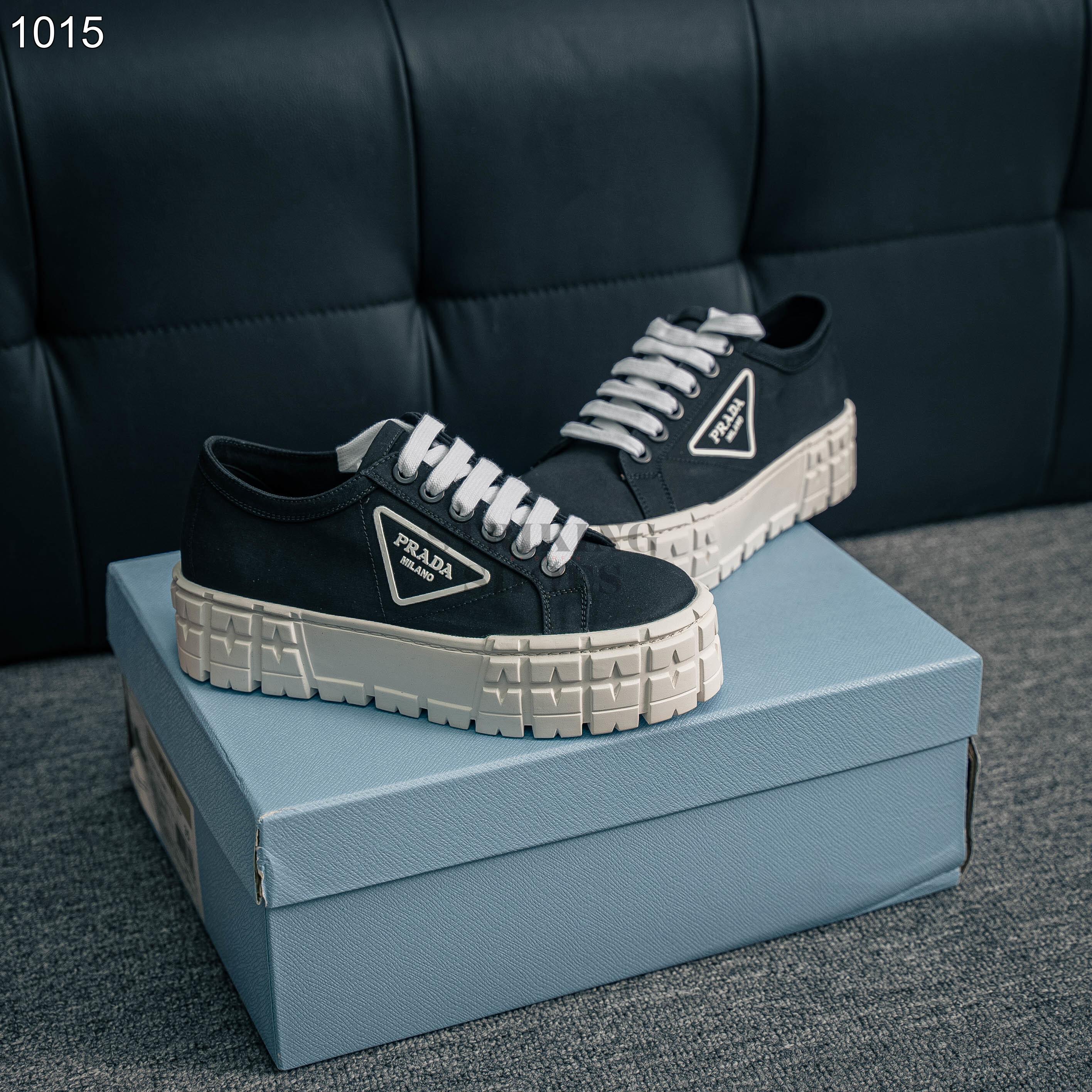 Prada Double Wheel Nylon Gabardine Sneakers_img_0