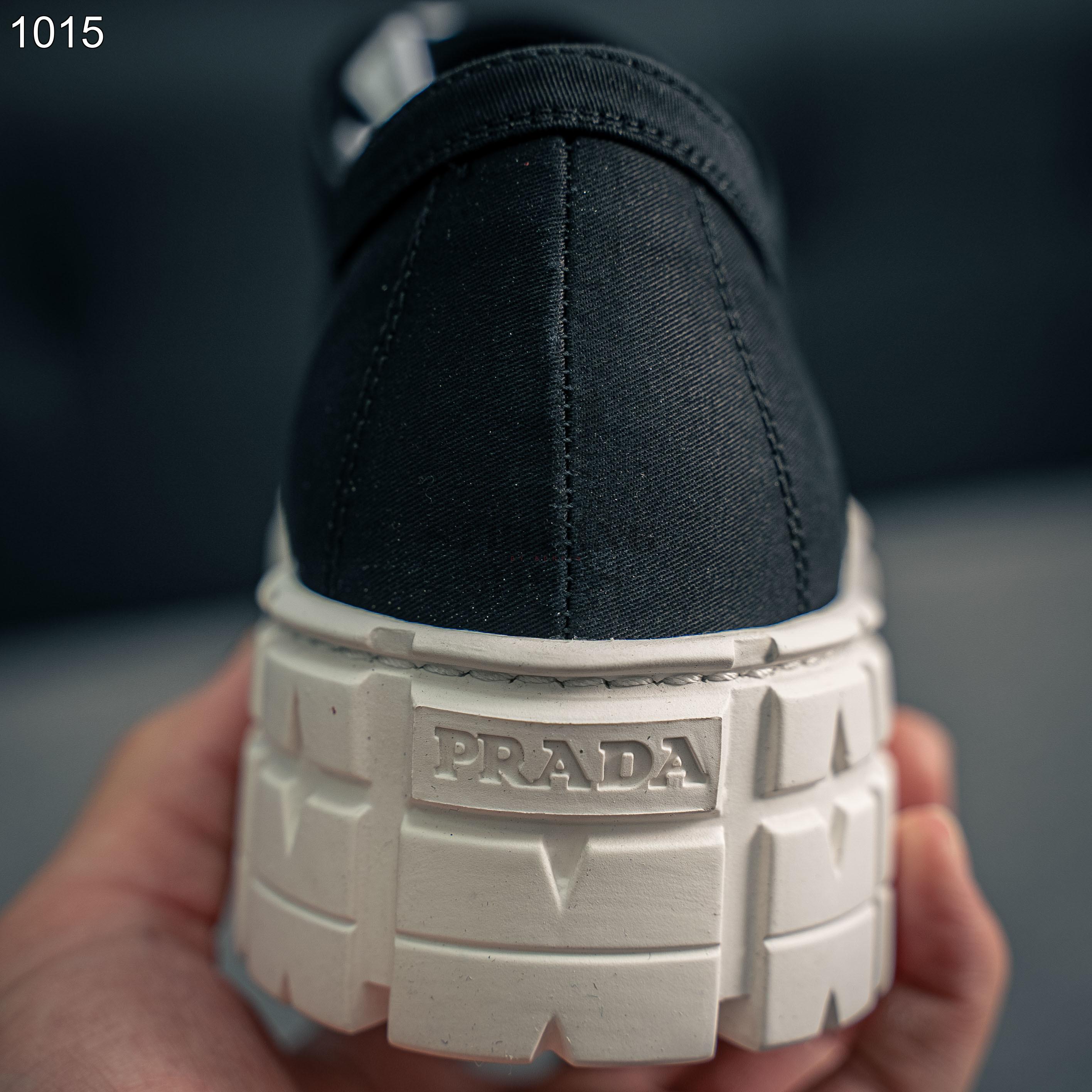 Prada Double Wheel Nylon Gabardine Sneakers_img_6