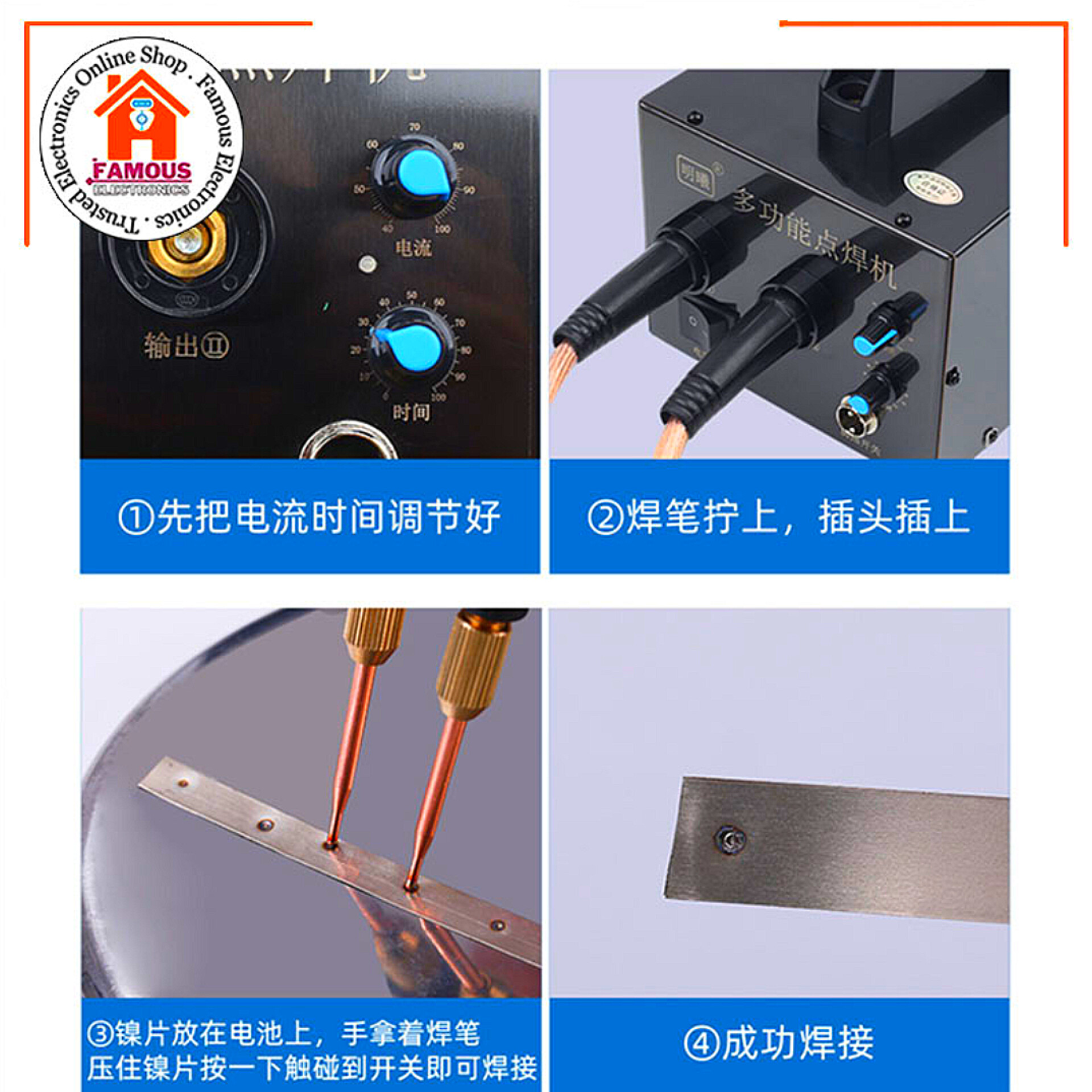 Mingxi Lithium Battery Spot Welding Machine 18650 Butt Welding DIY Welding Small Spot Welding Machine Nickel Plated Spot Welding Foot Switch_img_6