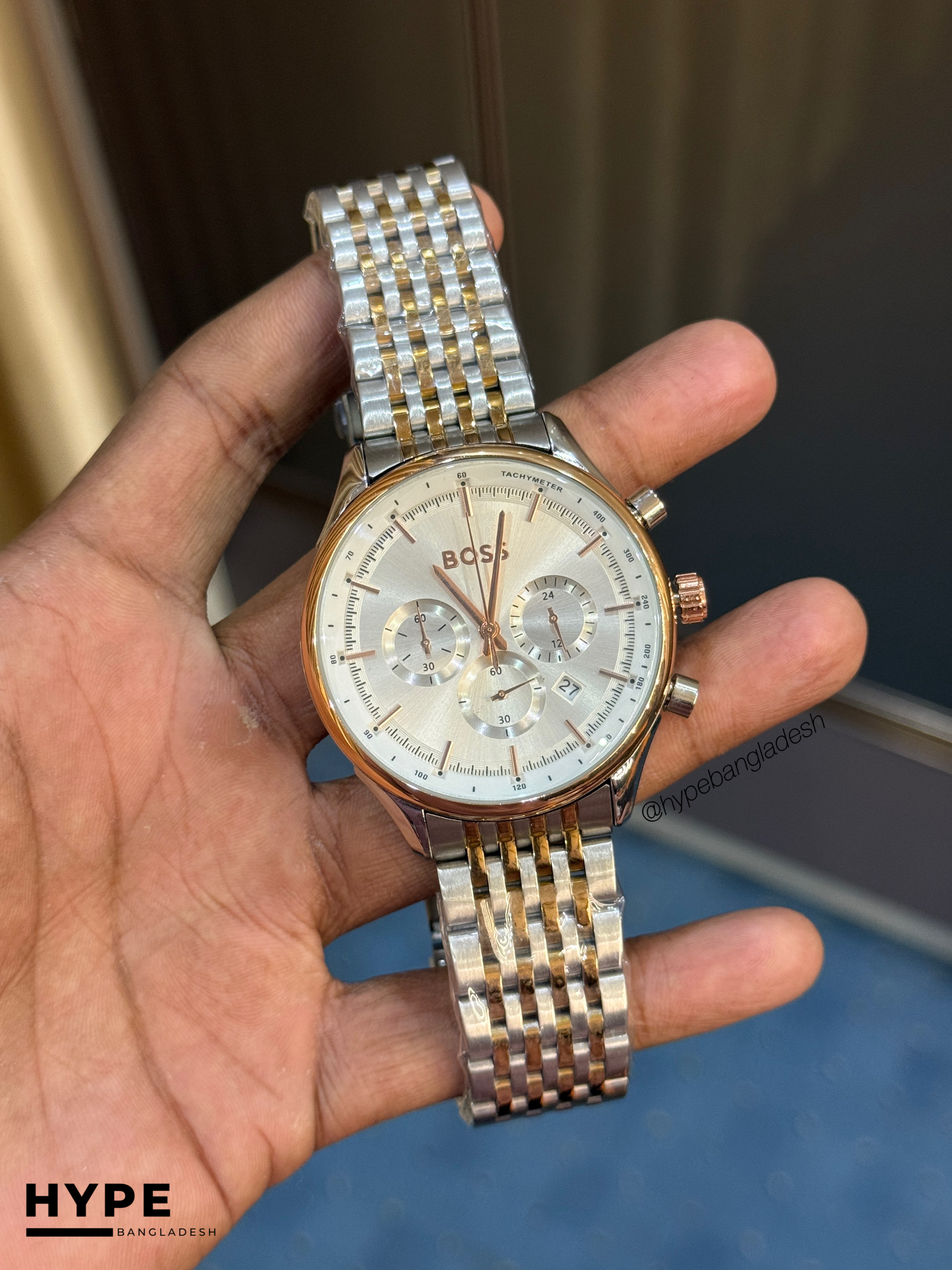 Hugo Boss Quartz Chronograph (Rosegold-White)_img_0