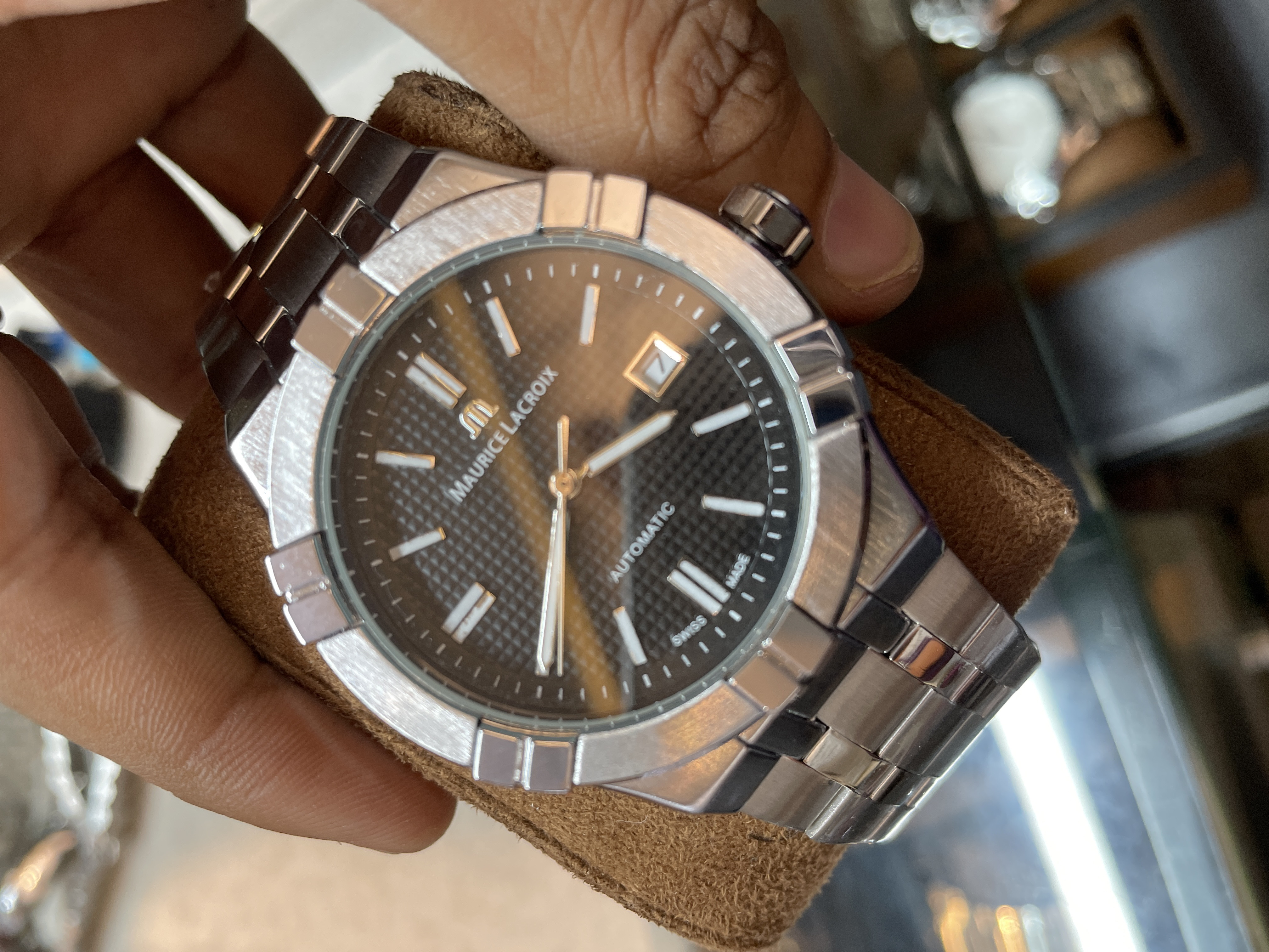 maurice lacroix aicon black dial aa