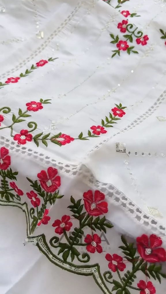 Luxury Embroidery Three Pieces - Image 5