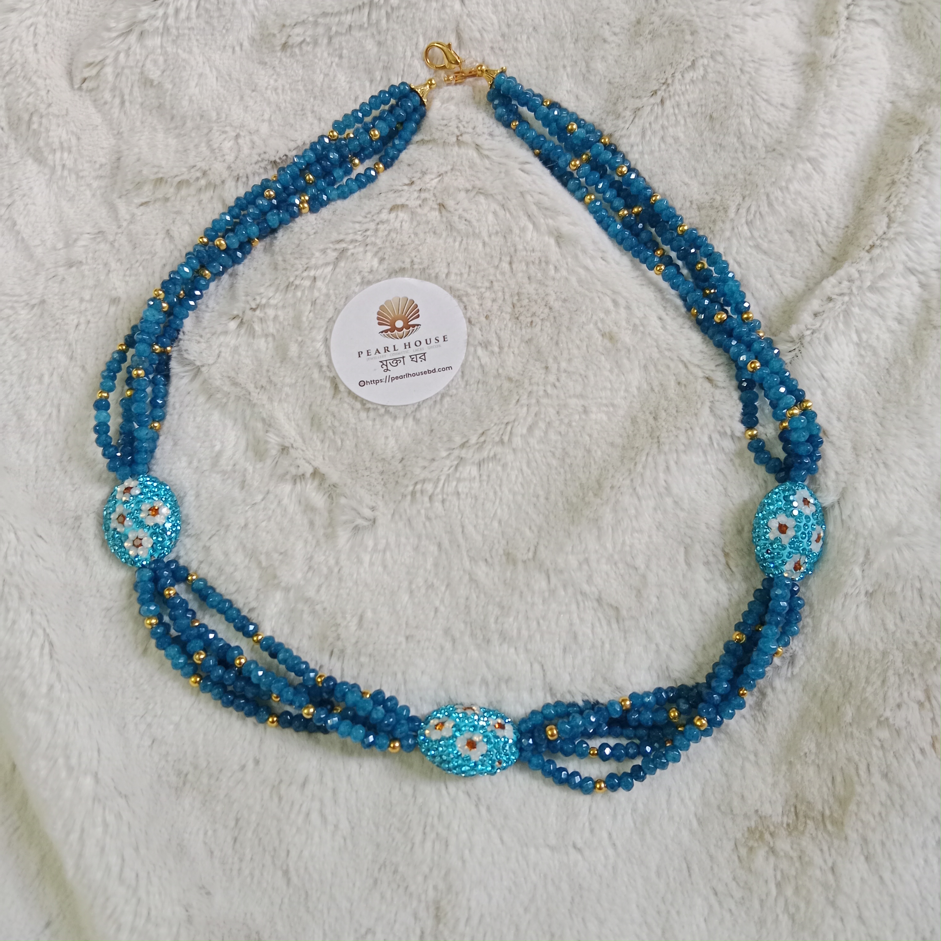 Exclusive 5 Layer Original  Jharkan stone necklace_img_1