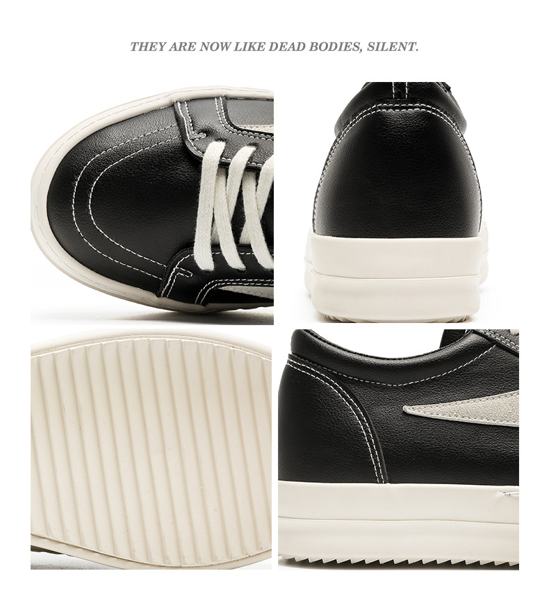 Vintage leather sneakers in black_img_4