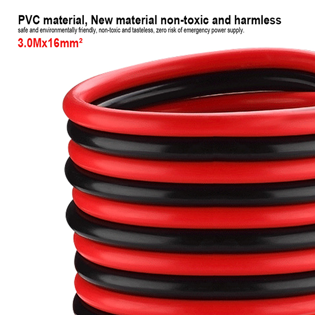 HARDEN 3Mx16mm² Booster Cable 200A Emergency Power Start Cable Car Battery Jumper Cables Booster Line Copper Wire 670133_img_4