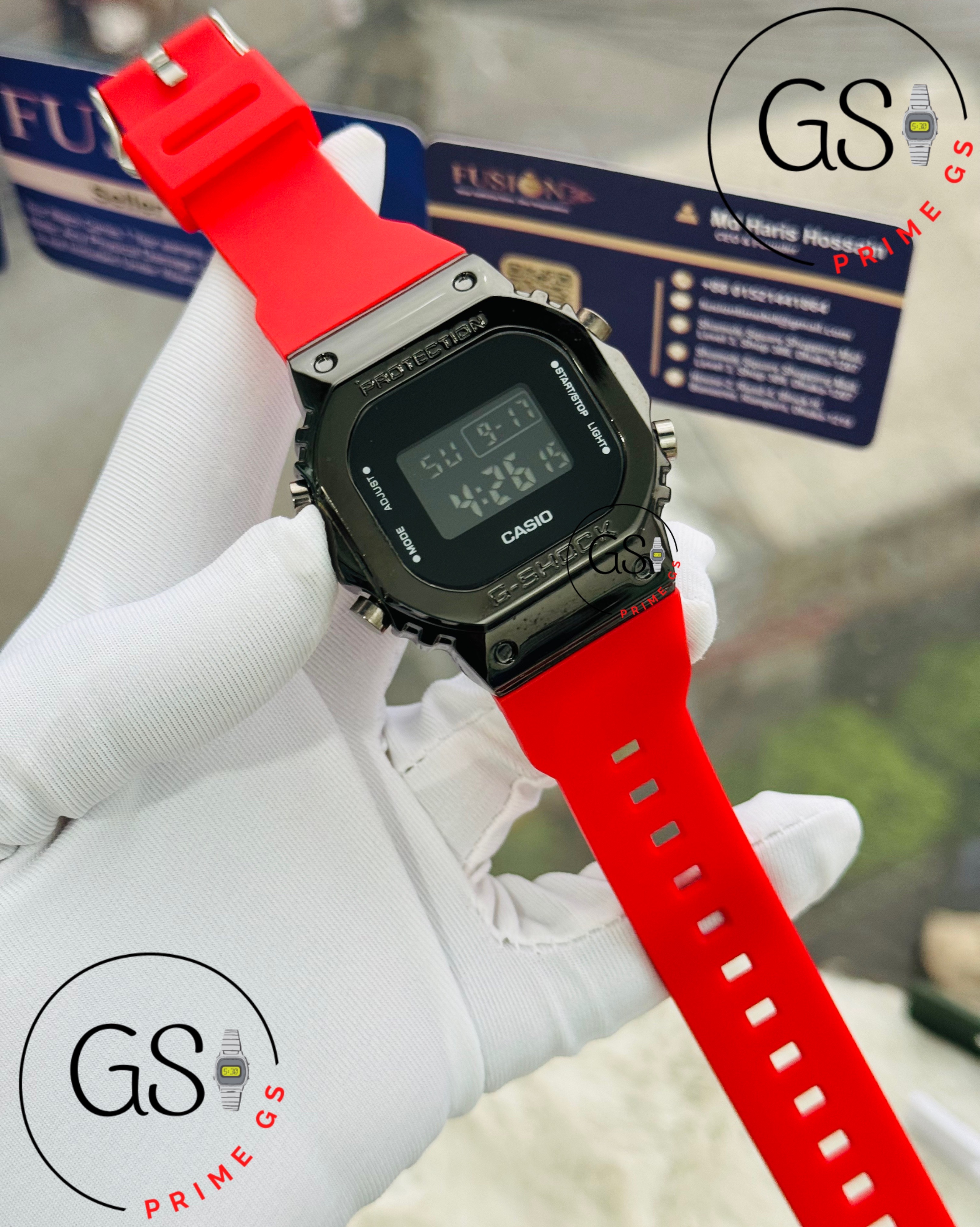 G-Shock Red Digital Square AA Grade GShock Watch