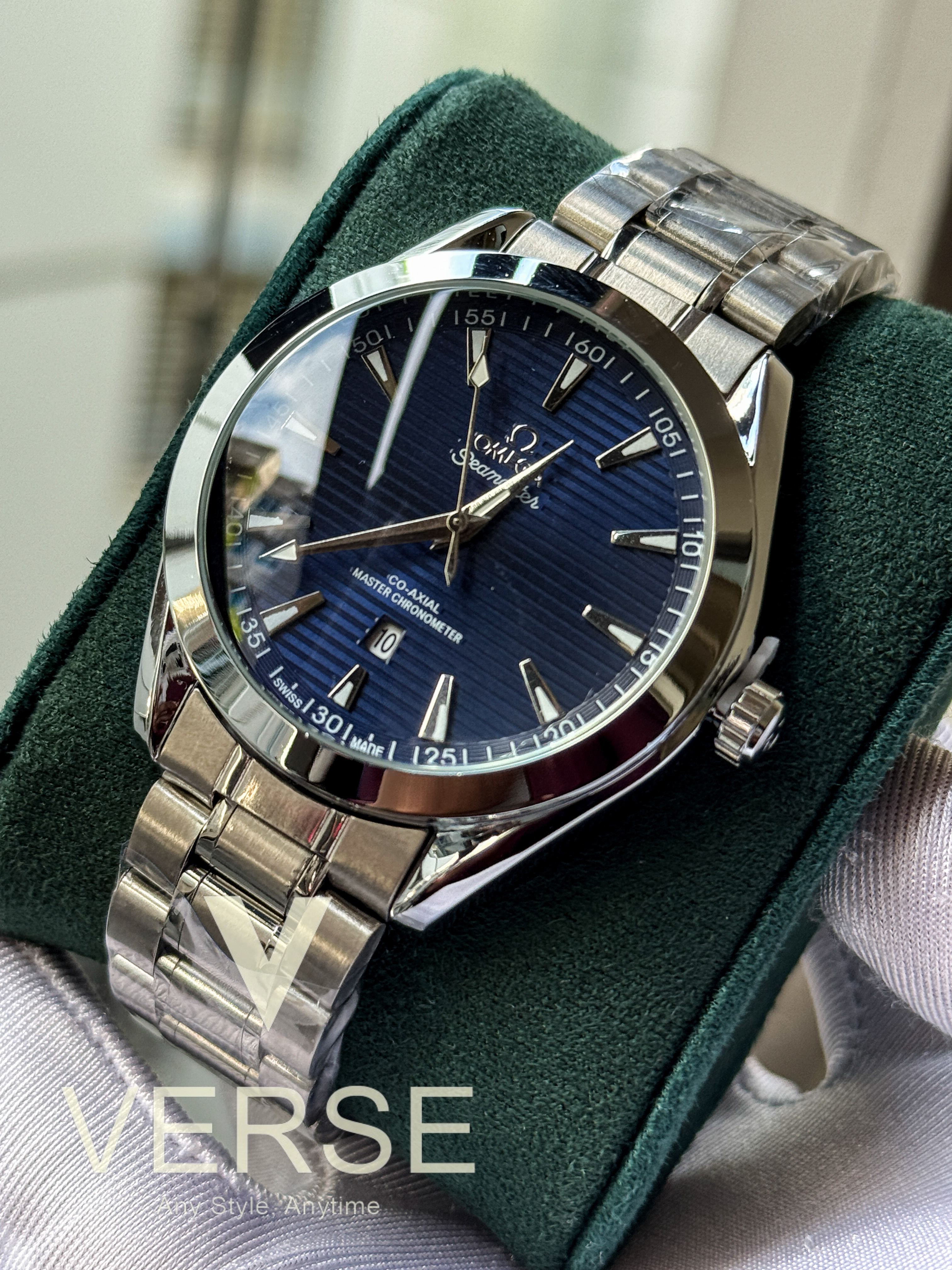 Omega aqua terra AA blue dial quzfz