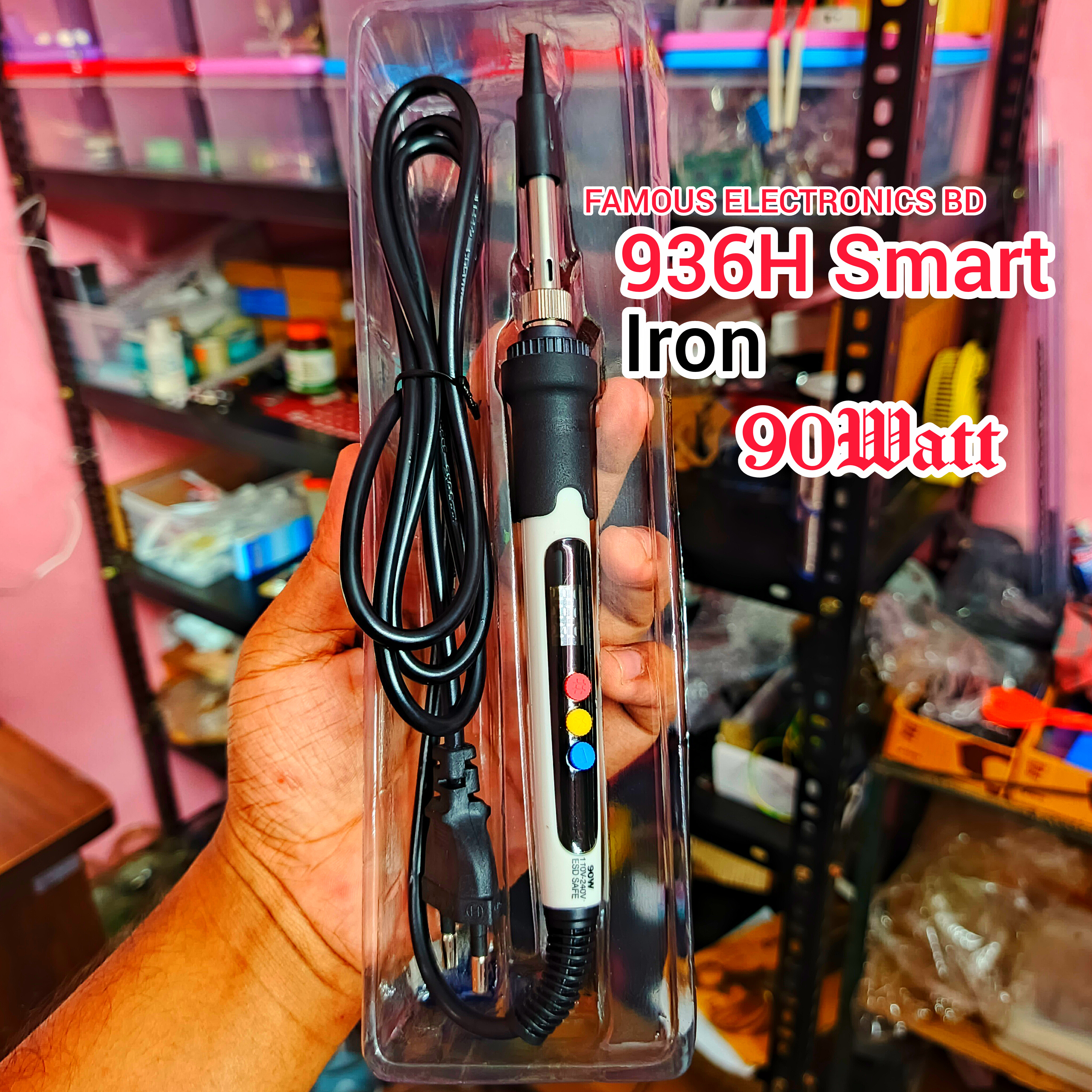 936H High Temperature Digital Display Soldering Iron 90W – Professional Grade for Precise Soldering Work_img_1
