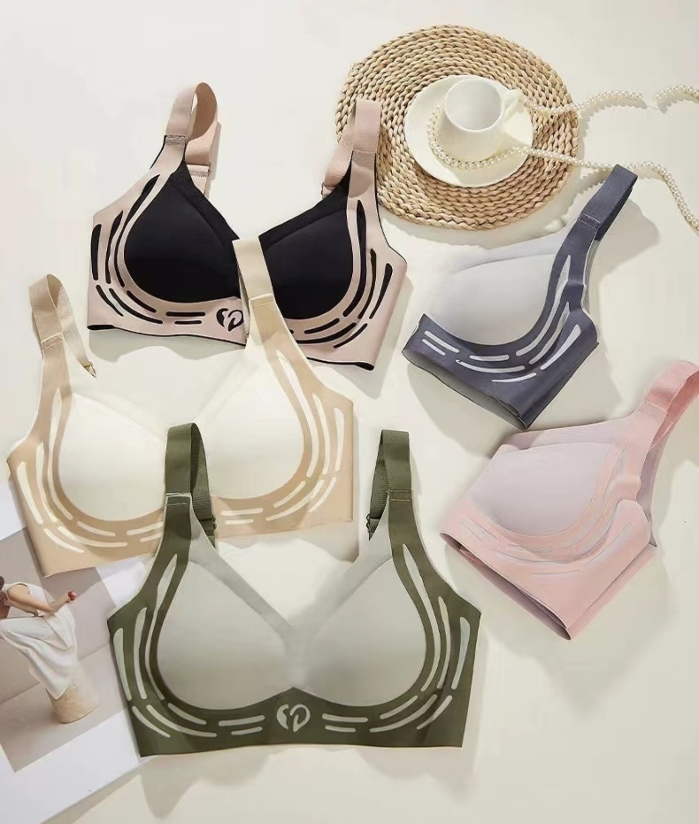 Women Gravity Defying Lift Push Up Bras No Underwire Gather Anti Sagging Shaping Comfortable Seamless Sports Oriented Underwear_img_0