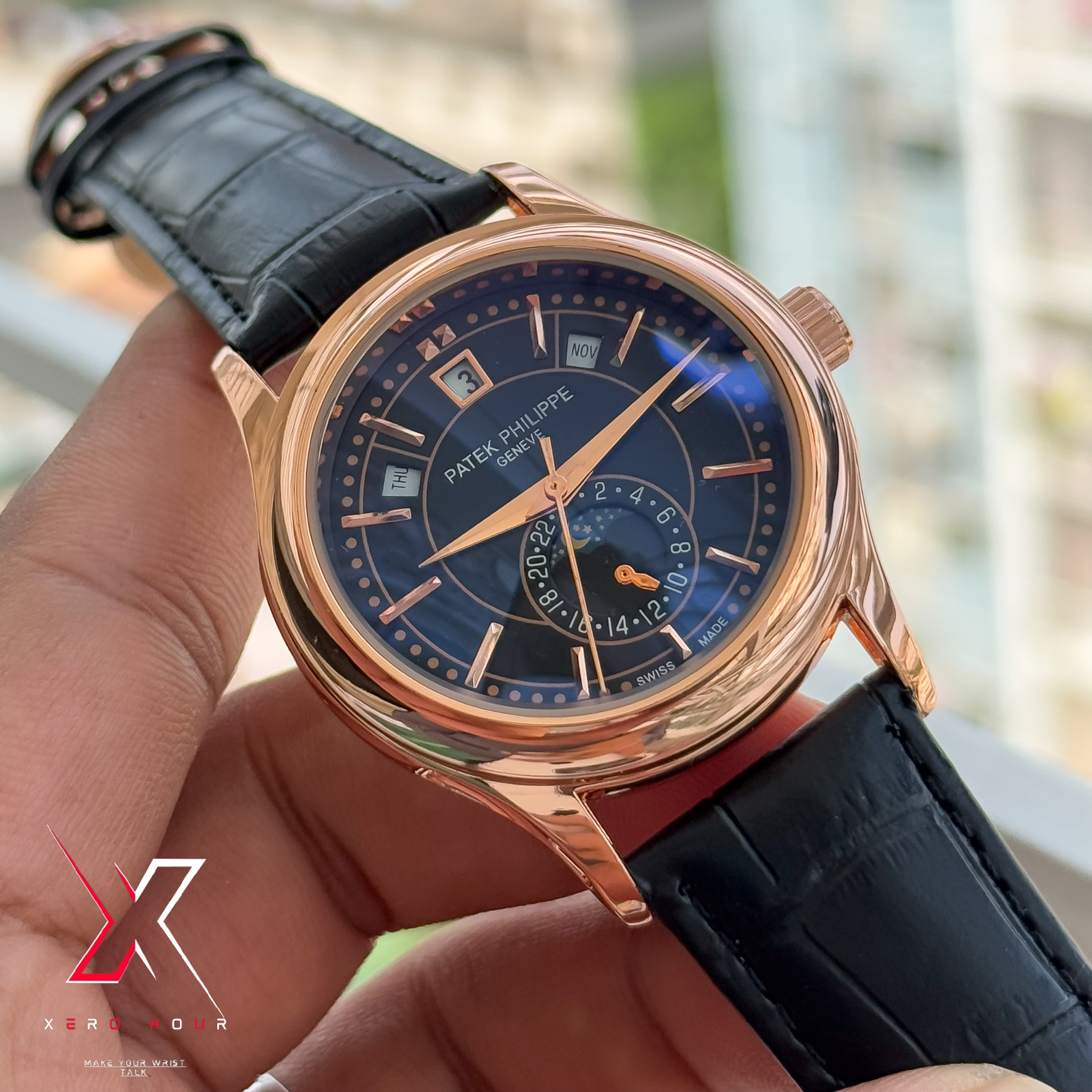 Patek Philippe | Calender Perpetual | Date Just Black Gold style
