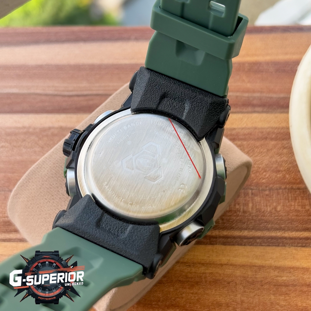 Gshock AA Grade | Silicon Strap Digital & analog dial watch with White accent | Green Body_img_6