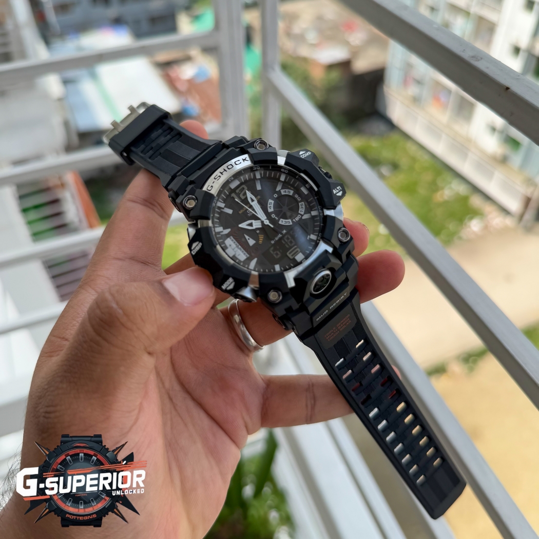 G shock AA grade | Silicon Strap Digitat analog | New Version | black body_img_1